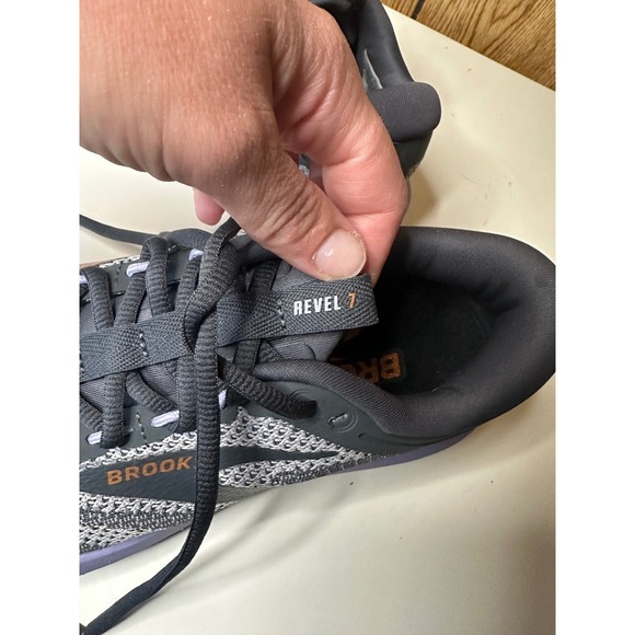 Brooks Revel 7 Women's Running Shoes Gray Purple Athletic Sneakers - Picture 7 of 7